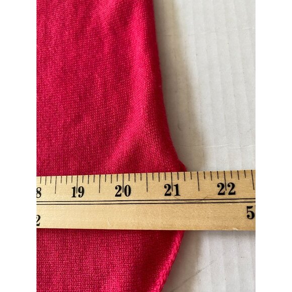 INC Red Lightweight Office Siren Sweater/Tunic Acrylic/Nylon/Wool Blend Size M - Picture 6 of 7